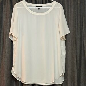 Banana Republic cream blouse